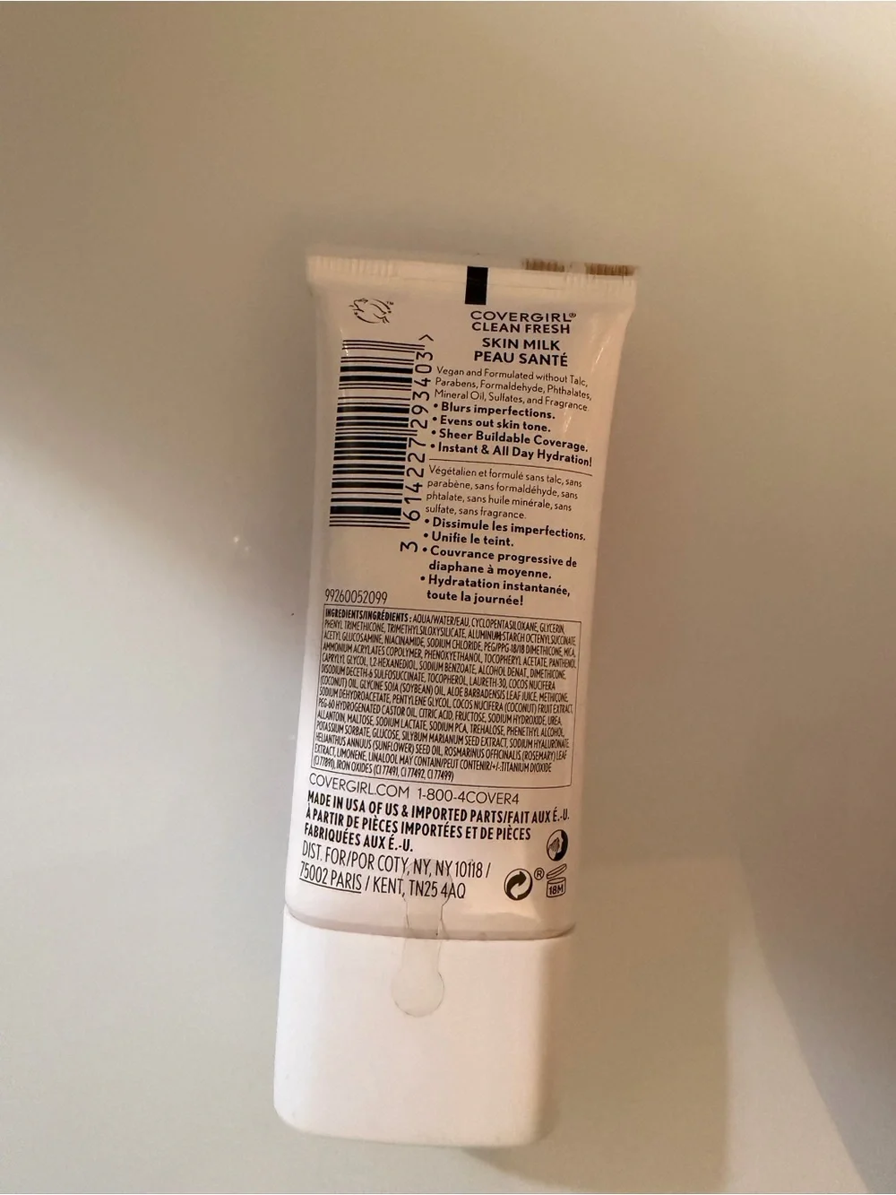 NWT COVERGIRL Clean Fresh Skin Milk Foundation - Color 510 Porcelain